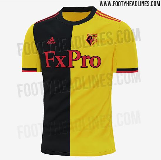  Watford will ditch the stripes and go for a Blackburn Rovers-inspired half and half look