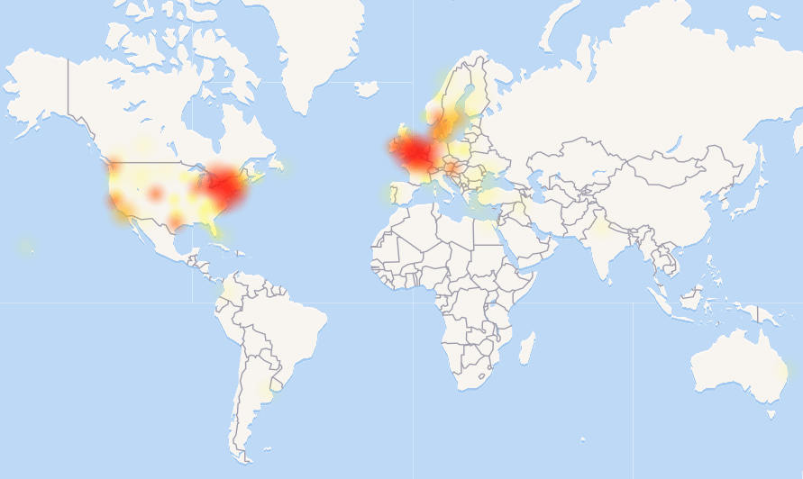  Snapchat users in the UK and the east coast of the US are experiencing the heaviest outages