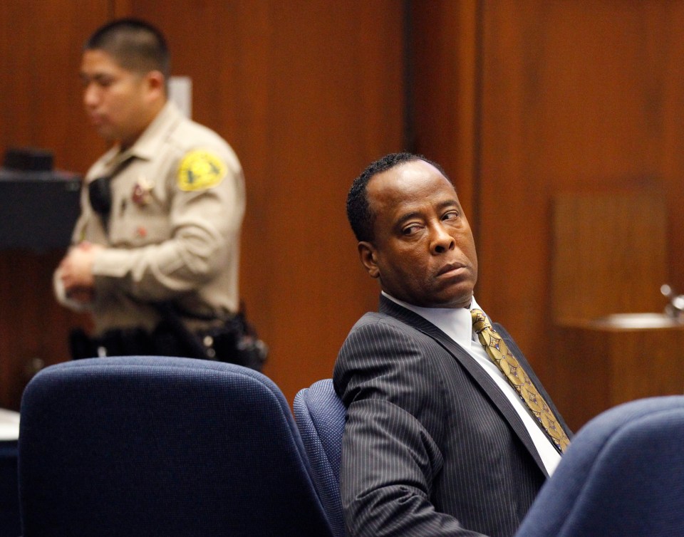  Murray at the trial over Jackson's death in 2011