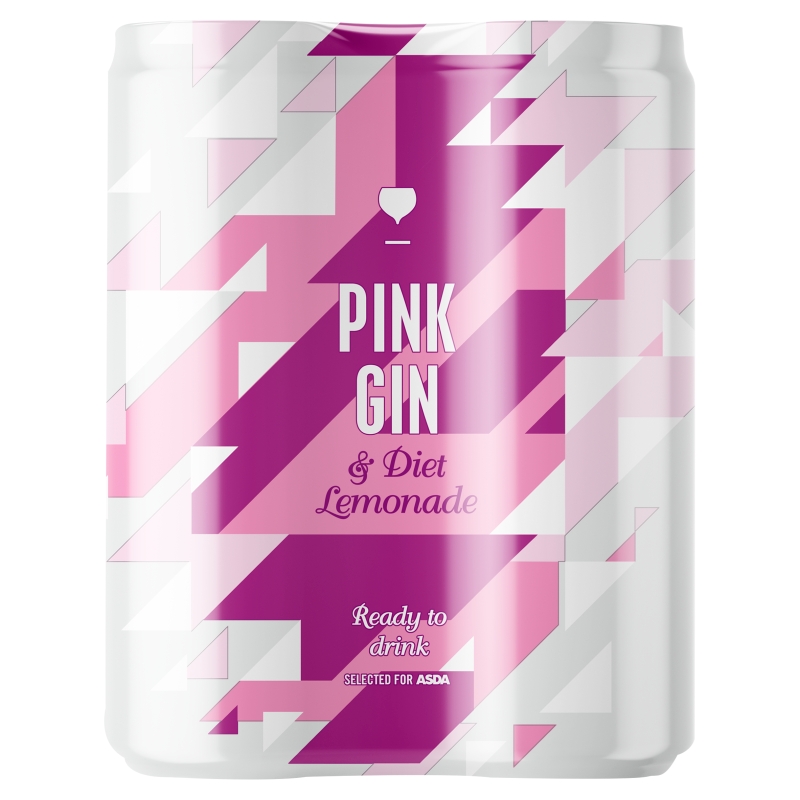  Asda has rolled out a pink gin drink in a can