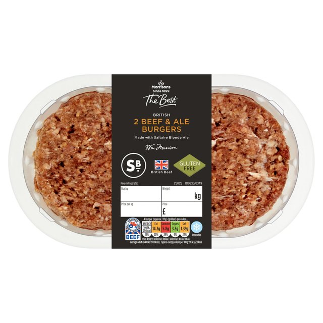 Beef and Ale burgers by Morrisons