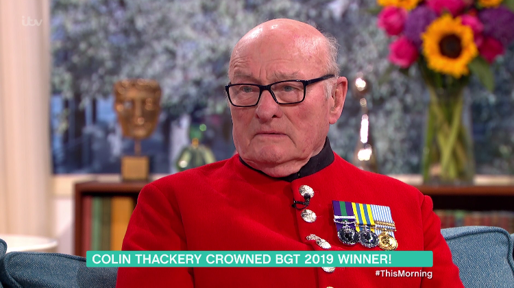  Colin Thackery appeared on This Morning today to discuss his win