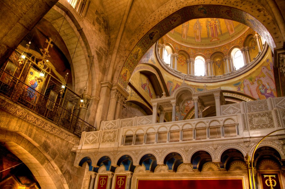  According to tradition, The Church of the Holy Sepulchre is the site of Jesus' crucifixion and burial