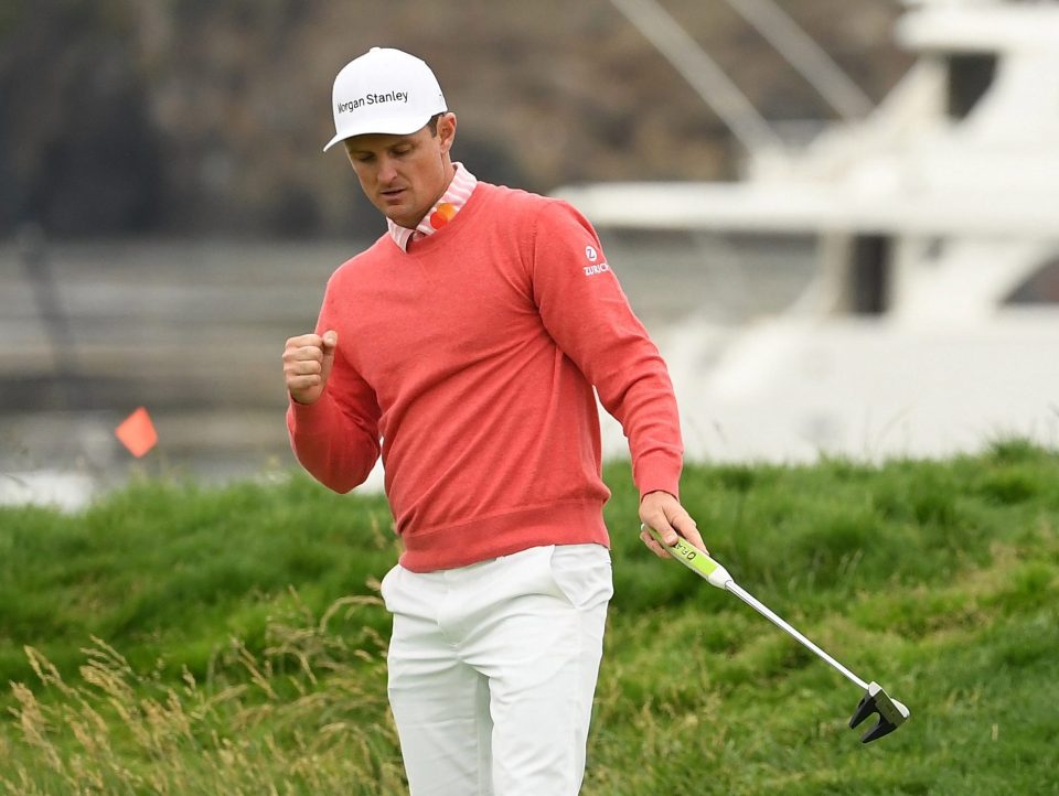  Justin Rose surged to the top of the leaderboard on day one of the US Open