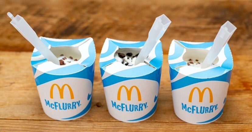 McDonald’s is changing the McFlurry packaging so it doesn’t have a lid