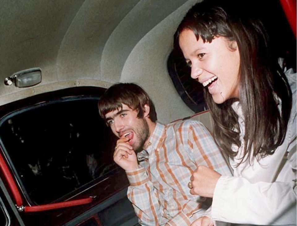 Liam Gallagher and Kill City lead singer Lisa Moorish in the Nineties