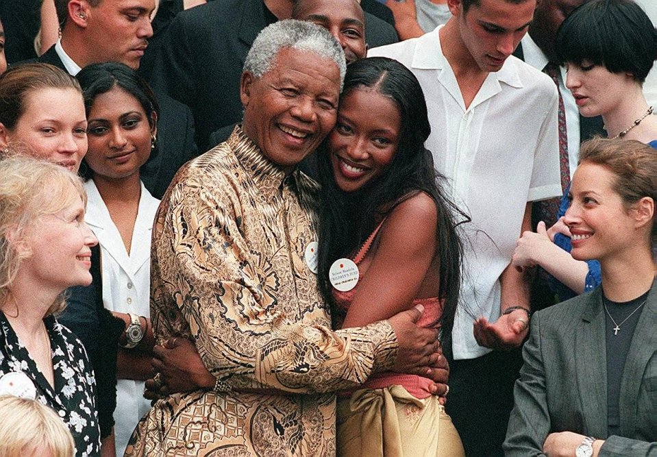  Despite having an inspirational mother, she admitted she felt lost when her 'honorary granddad' Nelson Mandela, with him here in 1998, died in 2013