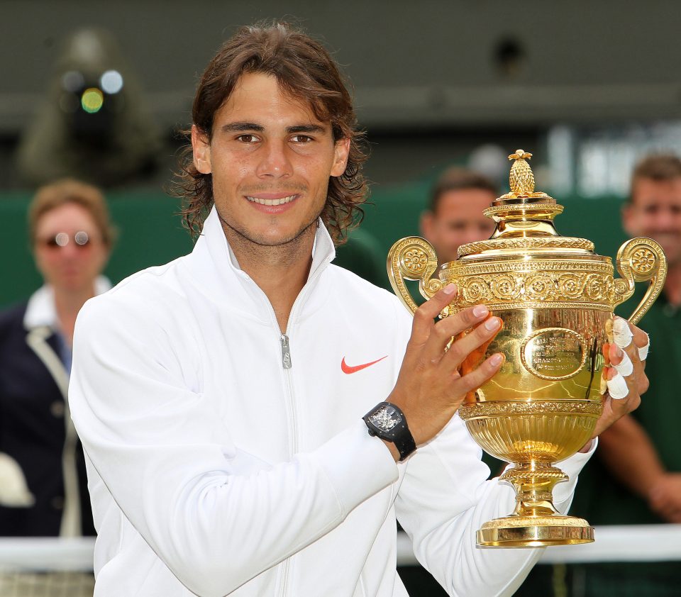 Nadal has won Wimbledon twice - he beat Roger Federer in 2008 and then Tomas Berdych two years later