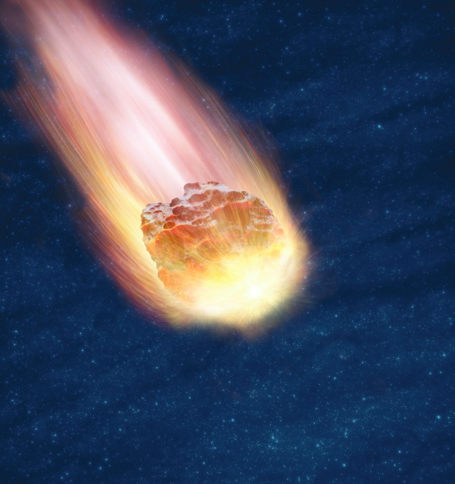 Scientists think the metal was left behind by an asteroid impact (stock image)