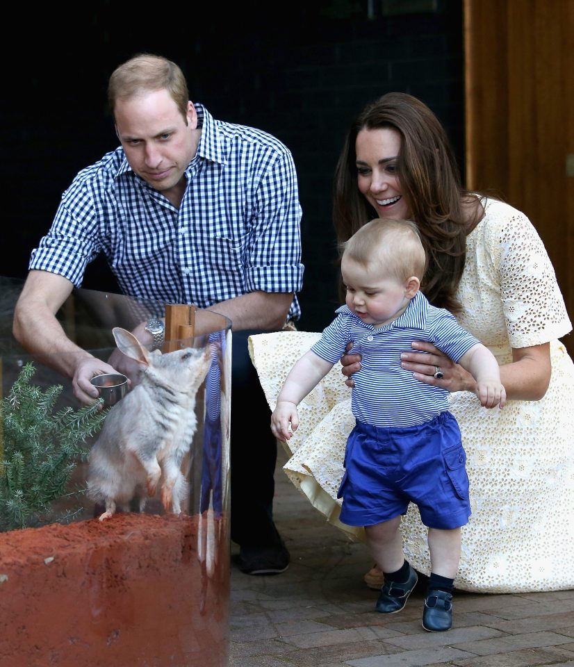 Prince George was treated to a visit to the zoo