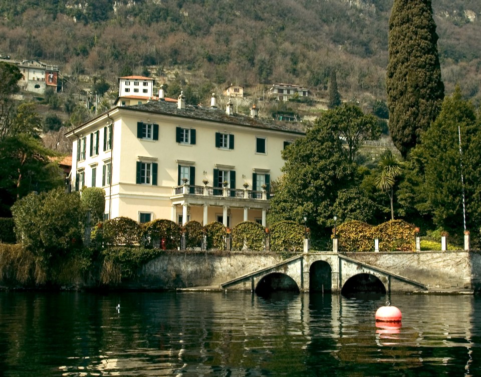  Clooney's £26 million house on Lake Como has been one of the former ER star's favourite getaways for years