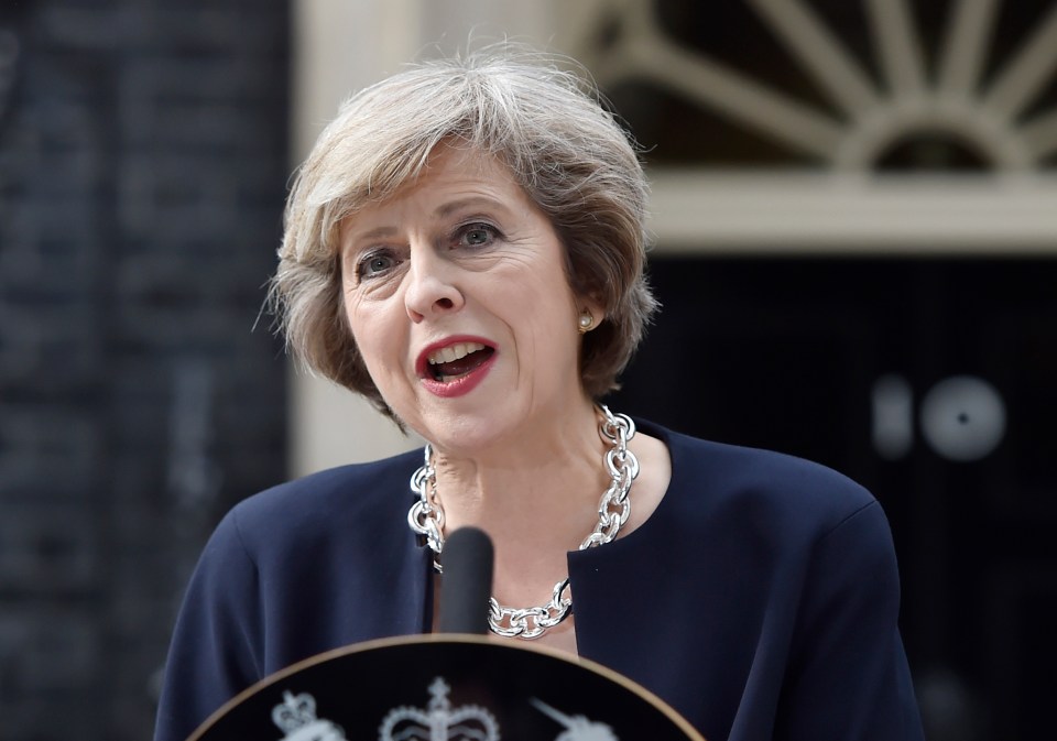  A bright-eyed Mrs May on her first day in No10 in July 2016