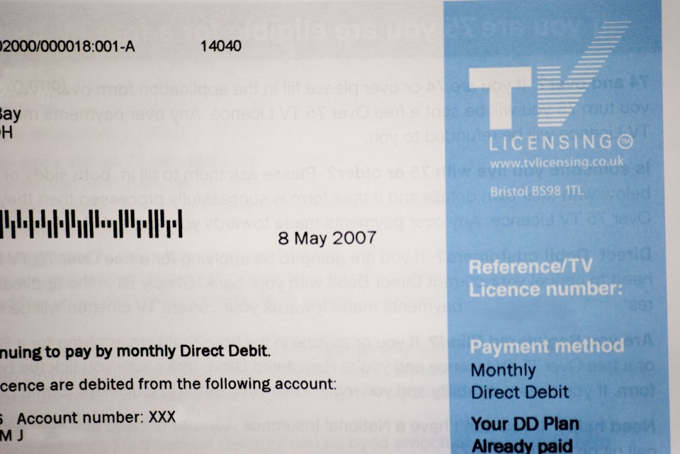  The cost of a TV licence for a colour-TV is currently £154.50 per year