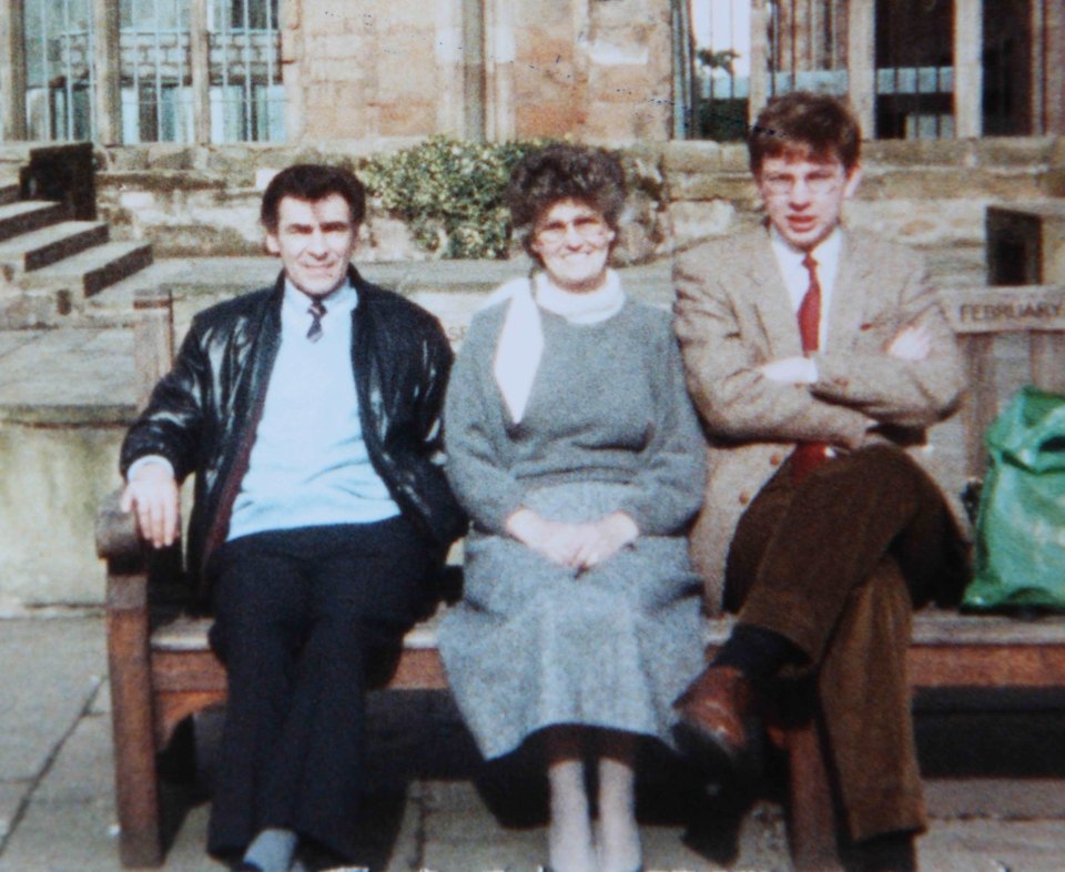  Michael Gove with his mum Christine and dad Ernest before starting his course at Oxford