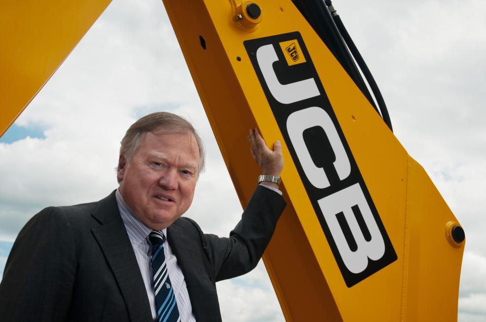  JCB boss Lord Bamford has shown his support for Boris Johnson, saying he's the only candidate who can finally deliver on Brexit