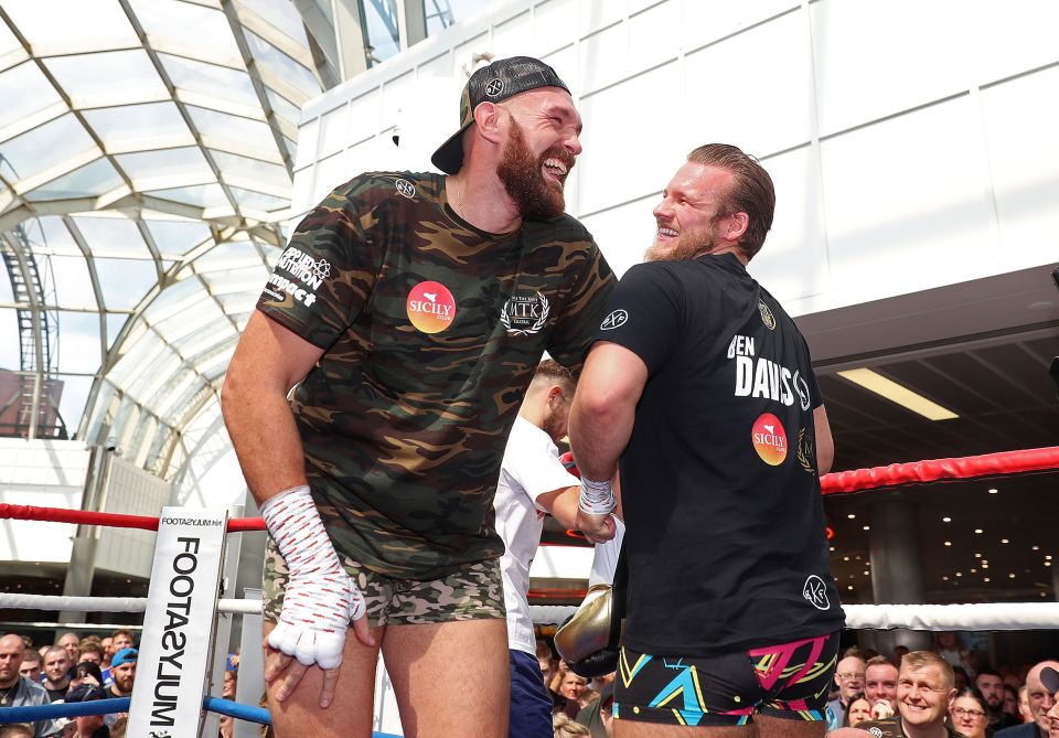  Since Fury’s comeback to the ring last year he has regular trained in his pants - to help raise awareness of the Oddballs charity for testicular cancer