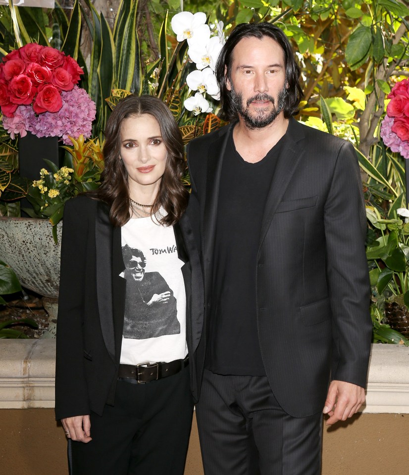  Winona Ryder and Keanu Reeves pictured together in 2018