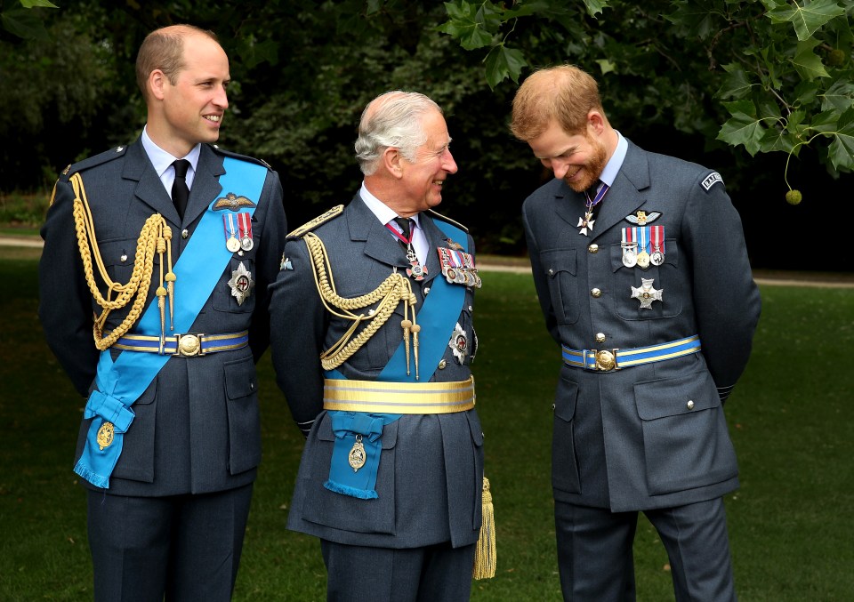  Clarence House shared a photo of Prince Charles and his two sons to celebrate Father's Day