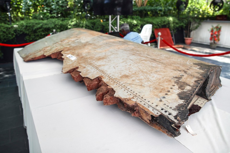  A piece of debris from flight MH370 which went missing in 2014