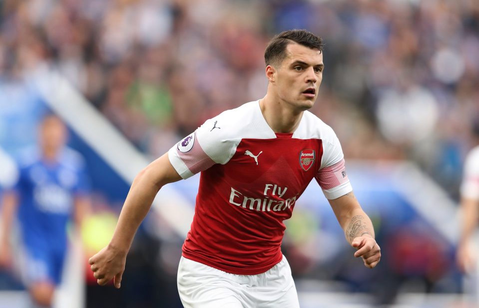  Arsenal midfielder Granit Xhaka is a reported summer target for Inter Milan