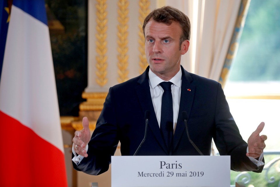  Emmanuel Macron warned Britain should leave the EU with or without a deal on October 31