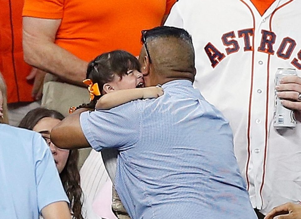 The two-year-old struck by a ball at a MLB game last month suffered a fractured skull among other serious injuries