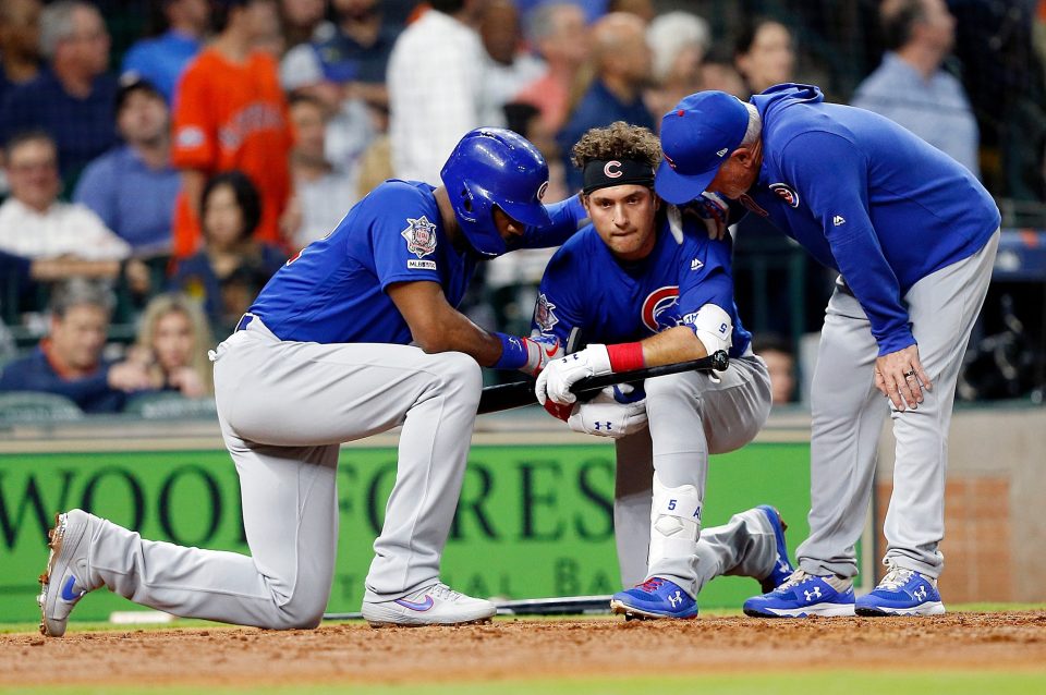 Albert Almora was visibly troubled by the incident after his foul ball went into the crowd