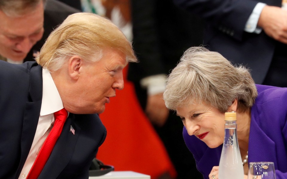  May and Mr Trump will lead a round-table discussion with business leaders