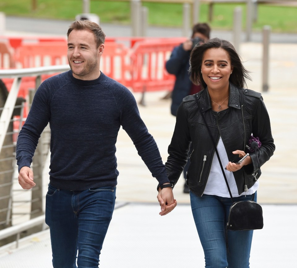  Alan Halsall and Tisha Merry have been dating since earlier this year