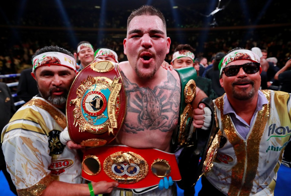 Ruiz claimed the WBA, IBF and WBO world titles after his shock win against Joshua