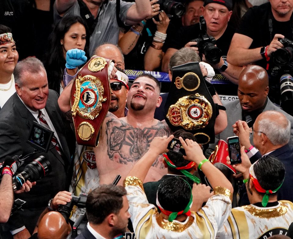  World heavyweight champion Andy Ruiz has a new belt to add to his collection