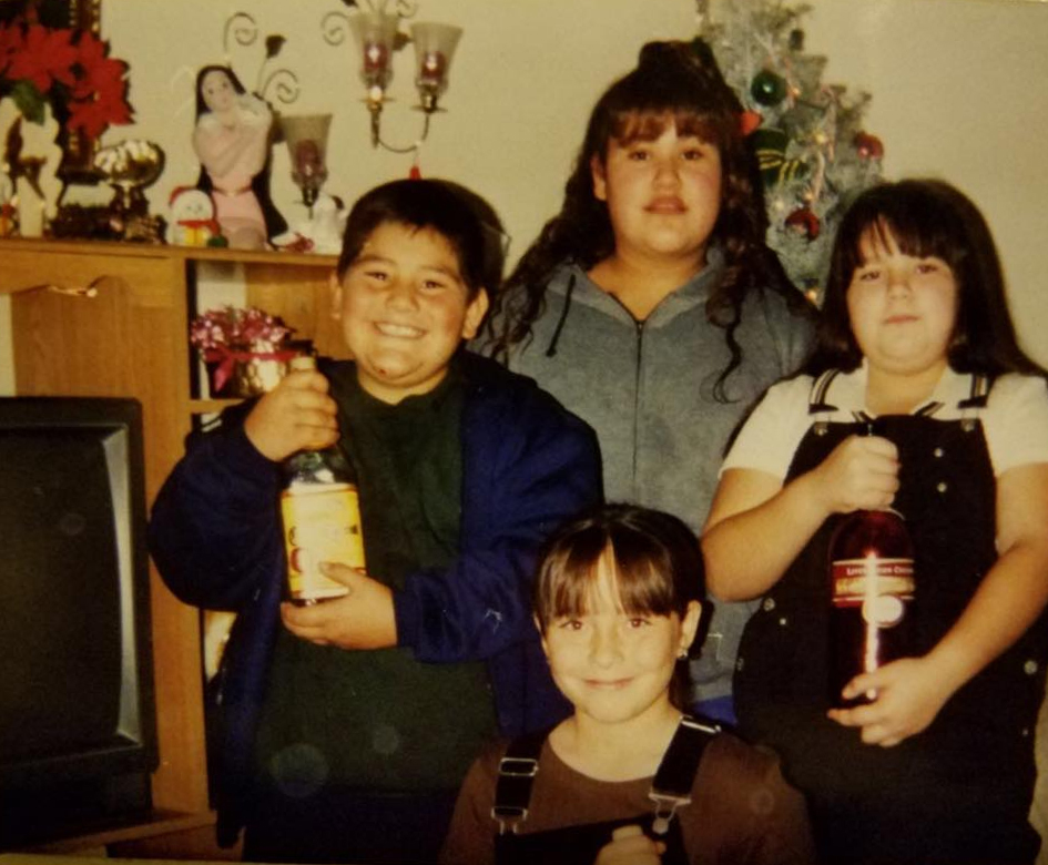  Ruiz, left, always had weight problems as a child - to the extent he was forced to fight adults