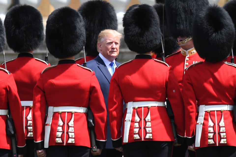  The President with members of the Grenadier Guards