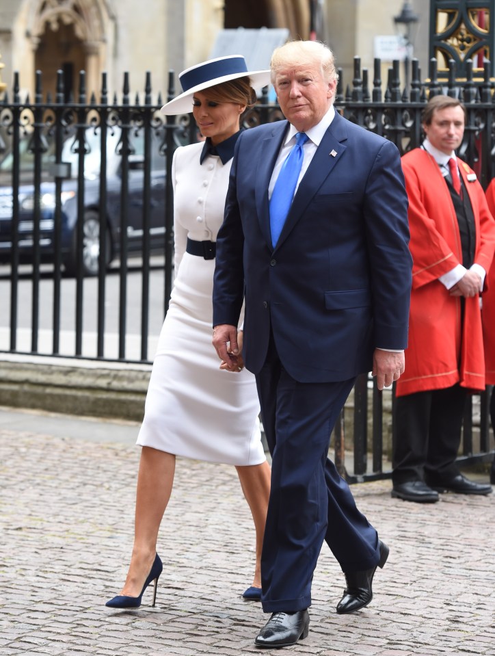  The couple as they arrived at Westminster Abbey this afternoon