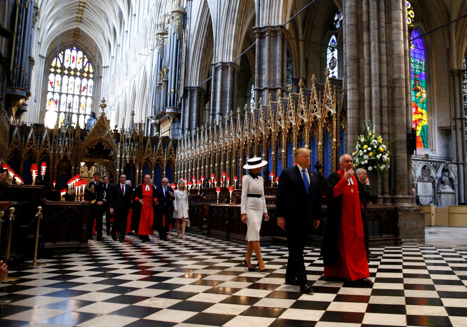  They received a tour of the various graves in the Abbey afterwards