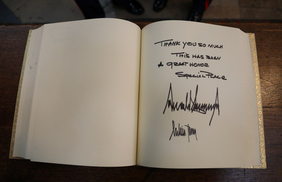  His signatures join that of former presidents Barack Obama and George Bush