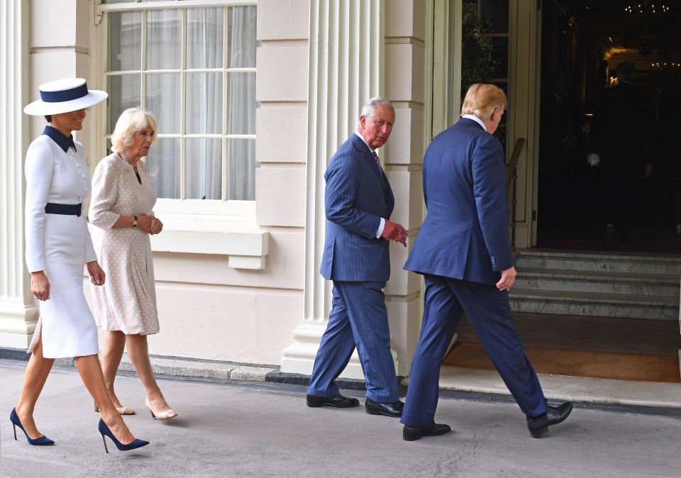  Prince Charles and Camilla hosted the Trumps for tea at Clarence House