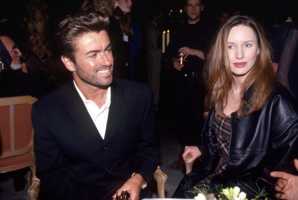 George Michael with model Kay Beckenham in March 1994