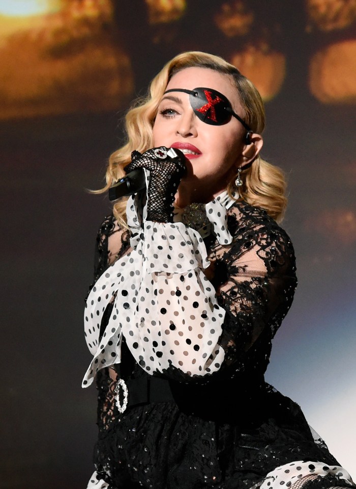  Madonna wore an eye patch as a fashion statement