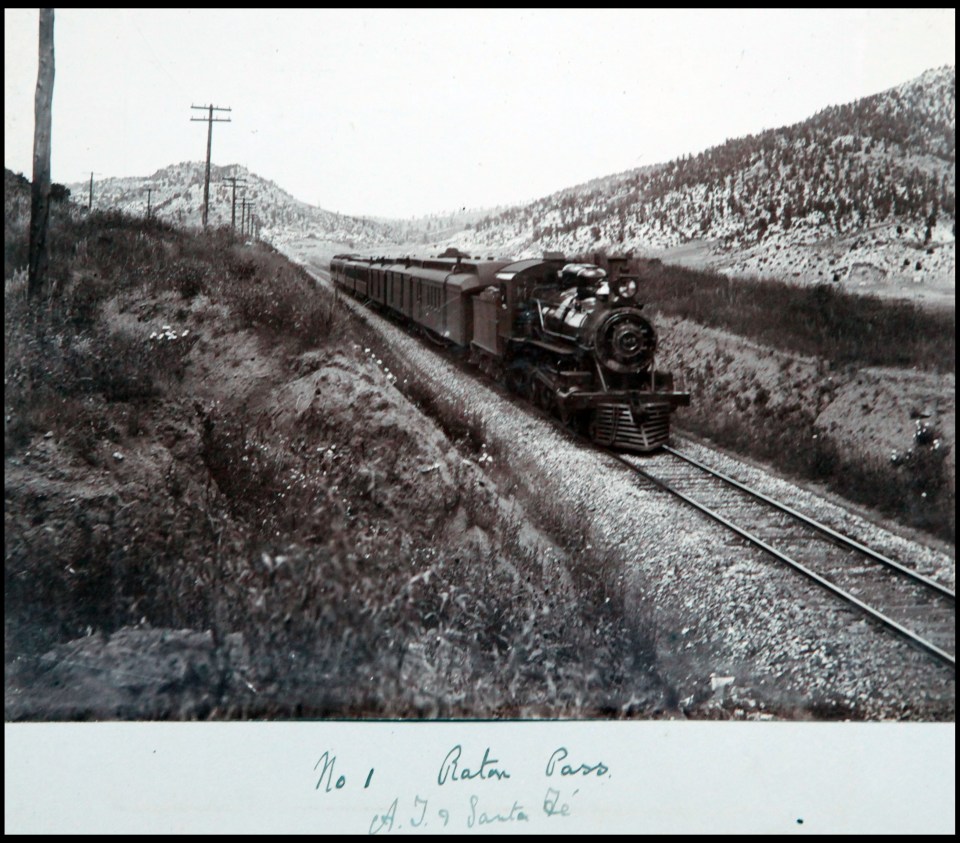  Another snap of the locomotive on the Raton Pass in New Mexico