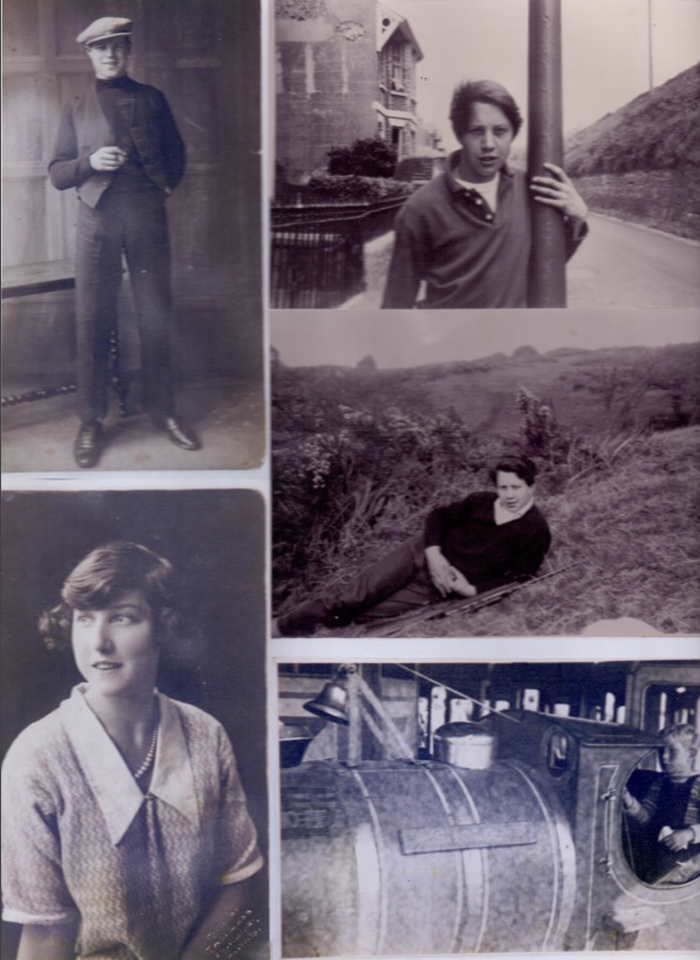  Pictured top left is Bert and below Dee-Day's mother May with Dee-Day as a child and young man