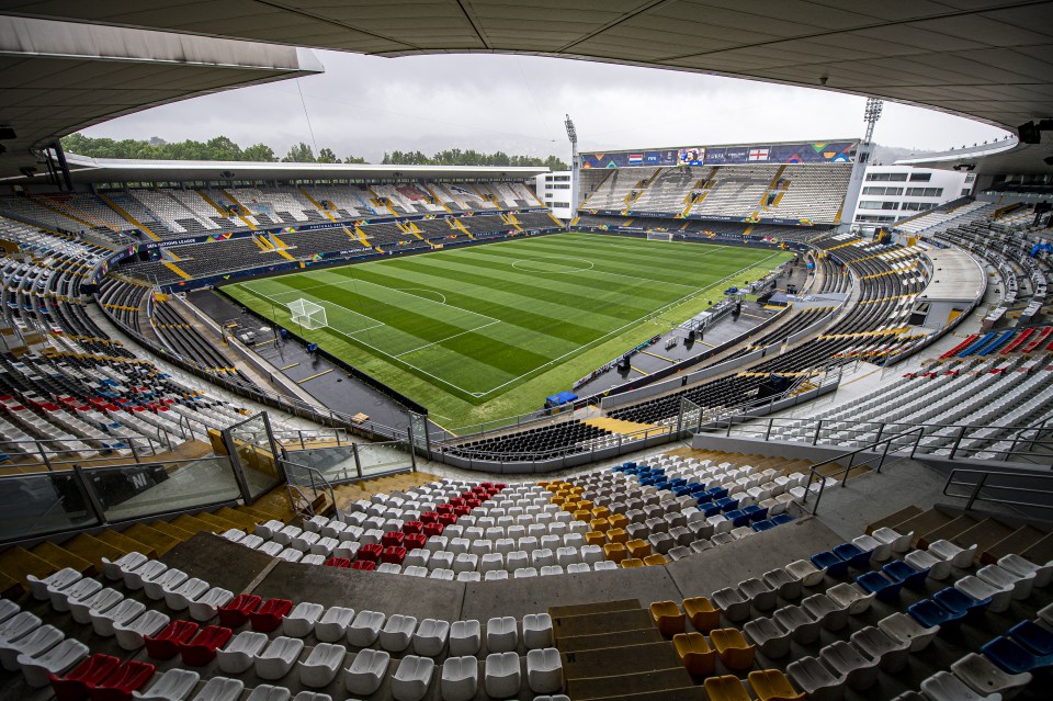  Looking across the Estadio D. Afonso Henriques