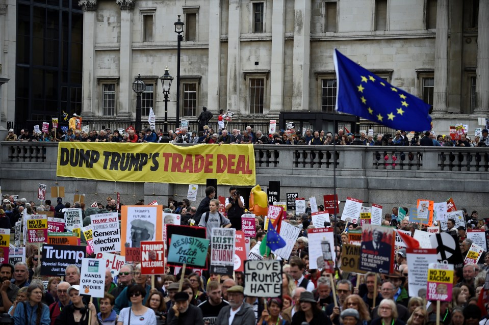  Anti-Brexit demonstrators joined the gathering