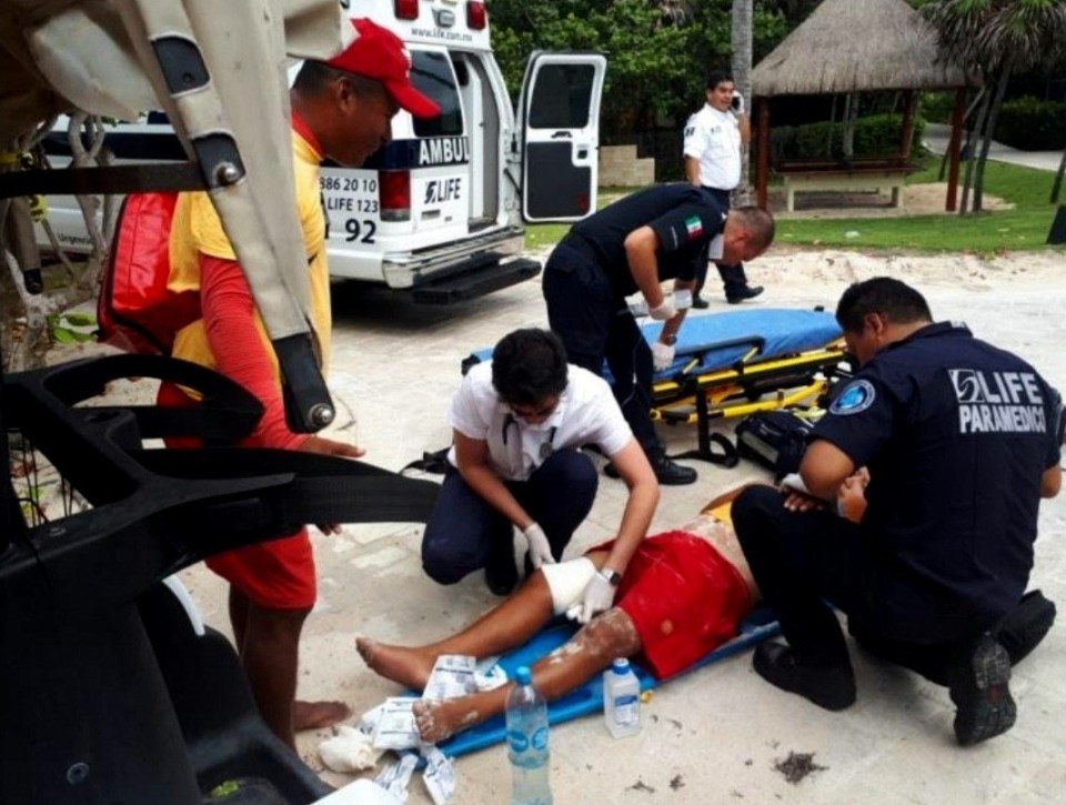  A lifeguard was shot in the leg near the Grand Bahia Principe Resort in Tulum