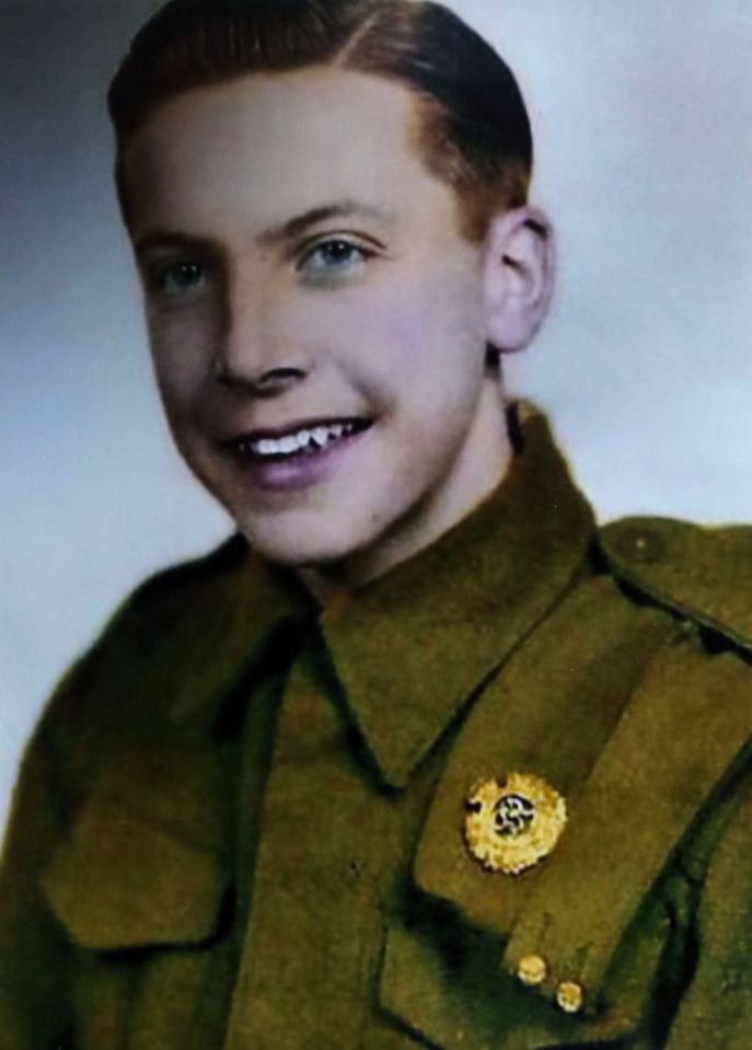 Harry, pictured as an 18-year-old, insisted he would never forget those he served with