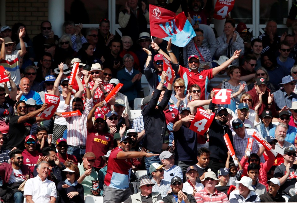  Windies fans were in fine voice as their side took on Australia