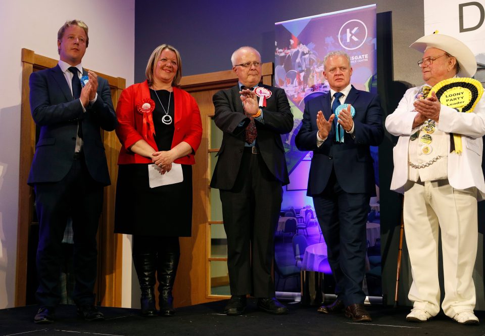 In yet another crushing blow to the Tories, their candidate Paul Bristow (left) came in third place