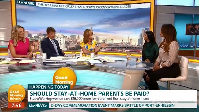  Kate Garraway argued that having children is a "luxury" not a right