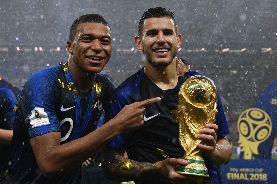  Lucas Hernandez was part of France's World Cup winning squad, pictured here alongside wonderkid Kylian Mbappe