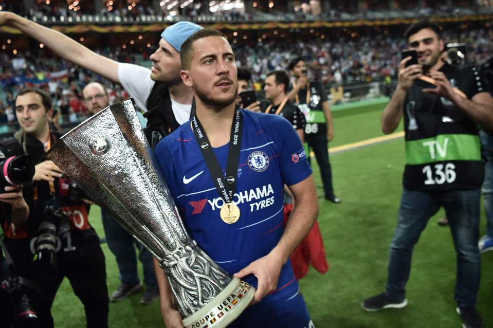  Eden Hazard won six major trophies during his time with Chelsea